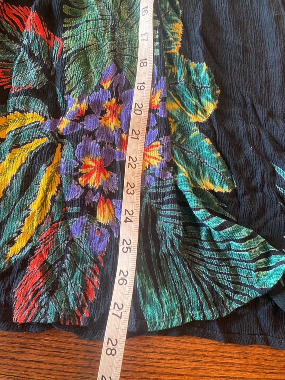 Patrons of Peace Medium Tropical  Smocked Stretch Dress/Top 13"W x 18"L - Picture 8 of 8